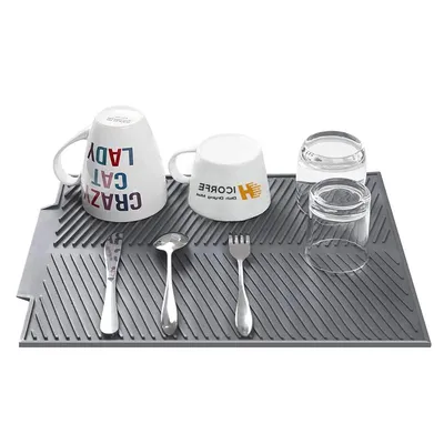 Big Heat Resistant Silicone Dish Drying Mat