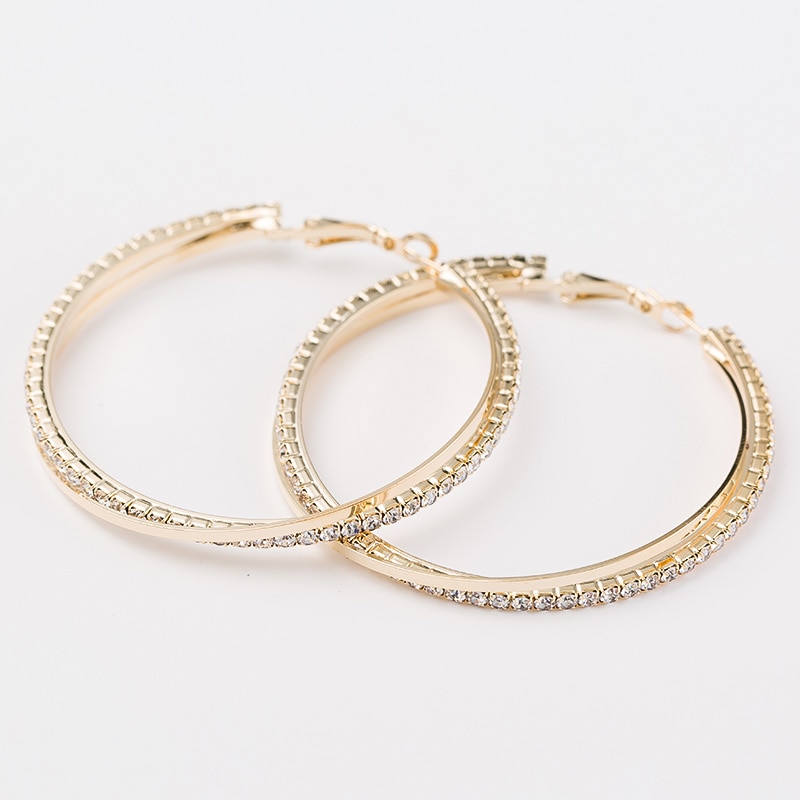 Big Hoop Earrings Fashionable Round Earrings Big Hoop Earrings Fashionable Round Earrings