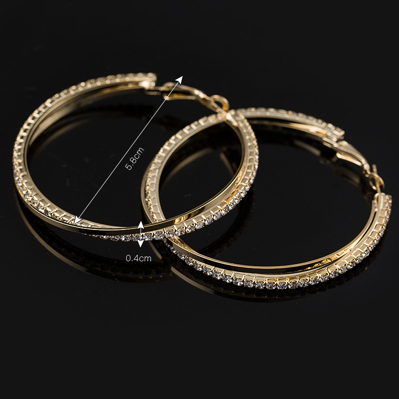 Big Hoop Earrings Fashionable Round Earrings Big Hoop Earrings Fashionable Round Earrings