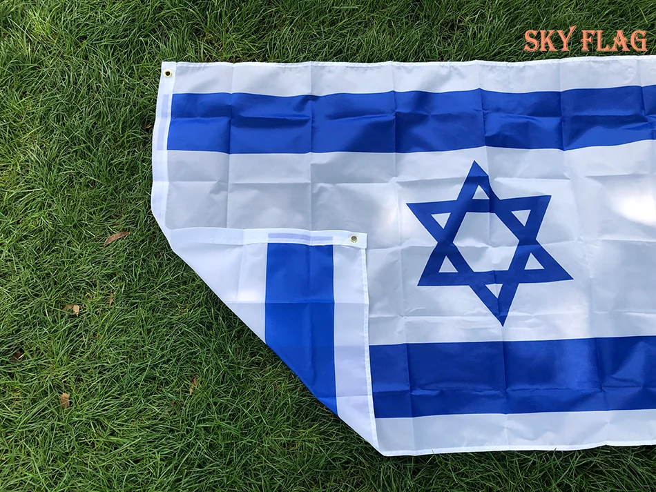 Big Israel National Flag Hanging ISR IL Israeli National Flag Big Israel National Flag Hanging ISR IL Israeli National Flag