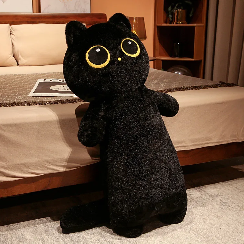 Big Lovely Soft Long Cat Pillow Stuffed Plush Toys Nap Pillow Home Comfort Cushion Kids Birthday Gift Cute Plushies