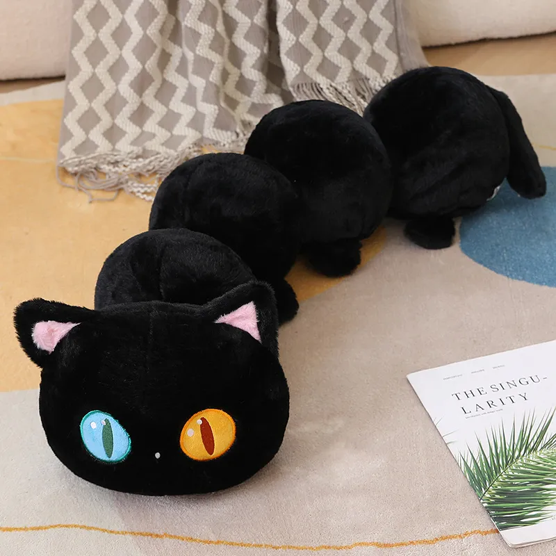 Big Lovely Soft Long Cat Pillow Stuffed Plush Toys Nap Pillow Home Comfort Cushion Kids Birthday Gift Cute Plushies