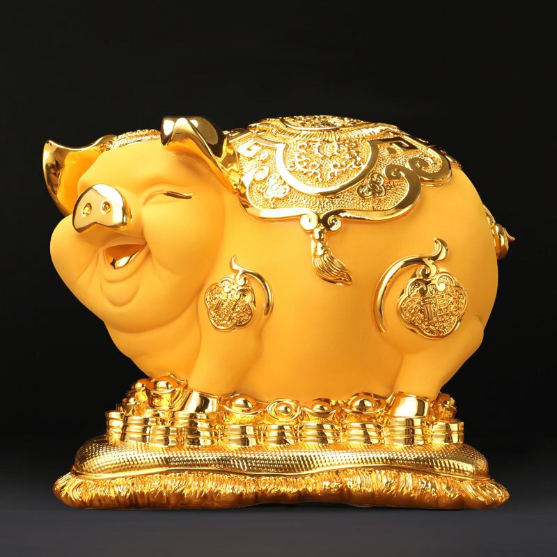 Big Lucky Chinese Gold Piggy Bank Big Lucky Chinese Gold Piggy Bank