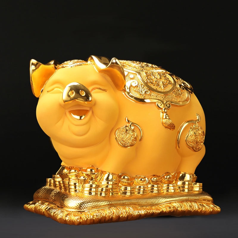 Big Lucky Chinese Gold Piggy Bank Big Lucky Chinese Gold Piggy Bank