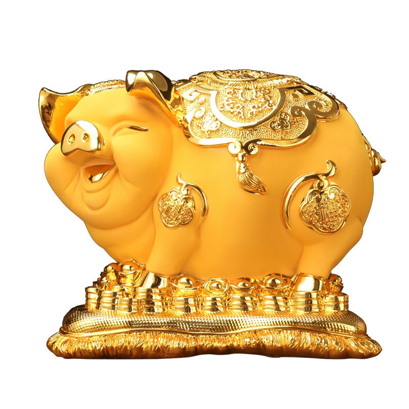 Big Lucky Chinese Gold Piggy Bank Big Lucky Chinese Gold Piggy Bank