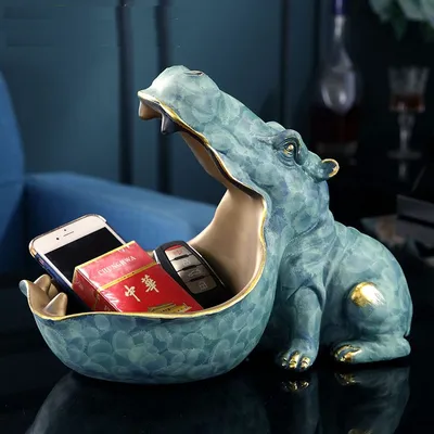 Big Mouth Hippopotamus Figurine