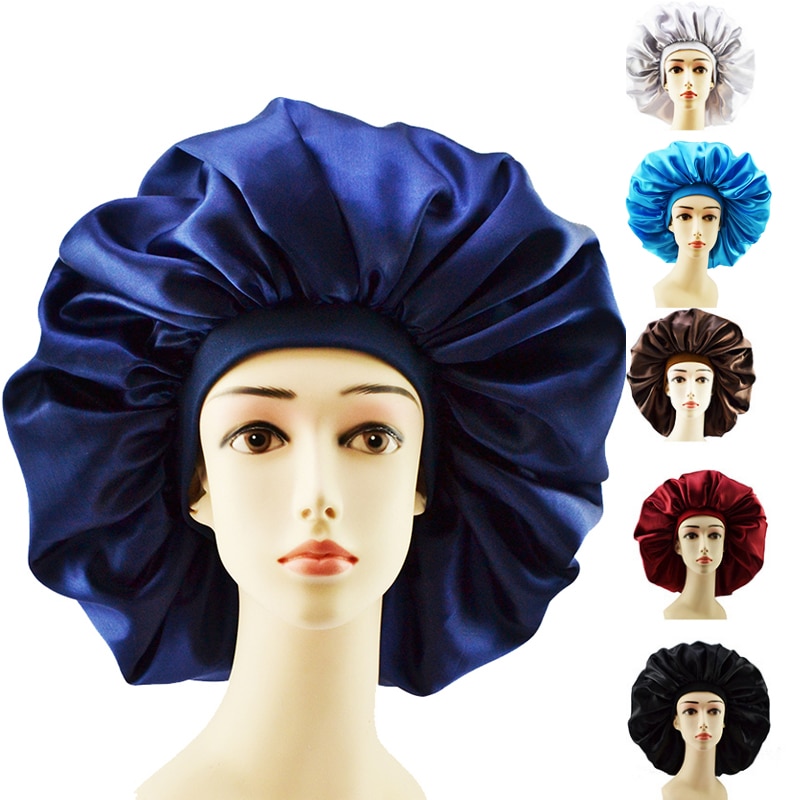 Big Silk Hair Cap for Curly Hair