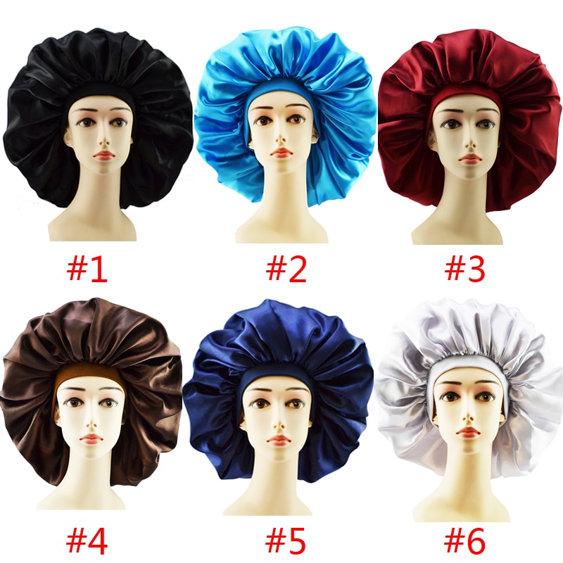 Big Silk Hair Cap for Curly Hair