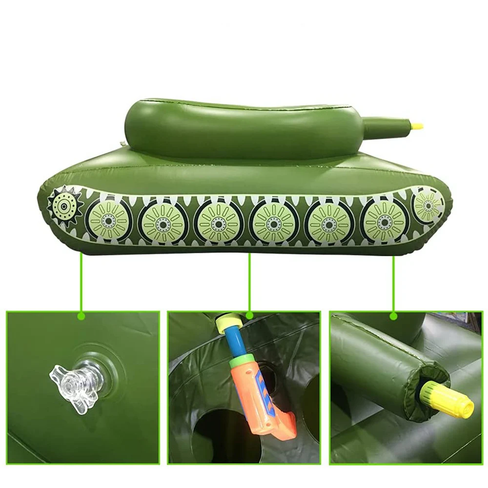Big Size Summer Giant Tank With Watergun Inflatable Toys Floating Truck Pool Floats Water Spray Beach Party Games Big Size Summer Giant Tank With Watergun Inflatable Toys Floating Truck Pool Floats Water Spray Beach Party Games