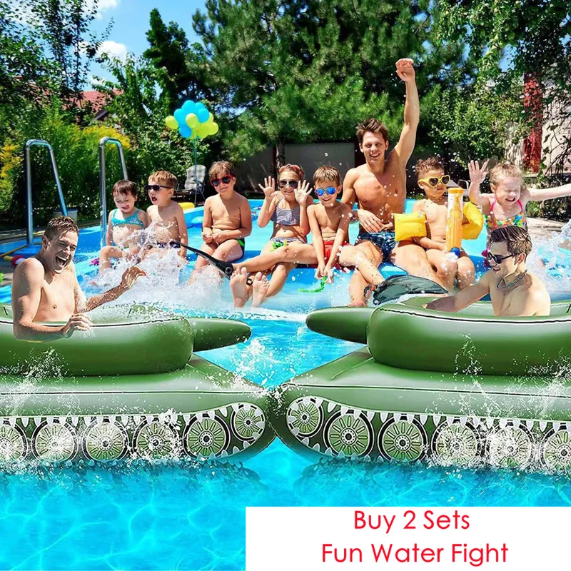 Big Size Summer Giant Tank With Watergun Inflatable Toys Floating Truck Pool Floats Water Spray Beach Party Games Big Size Summer Giant Tank With Watergun Inflatable Toys Floating Truck Pool Floats Water Spray Beach Party Games