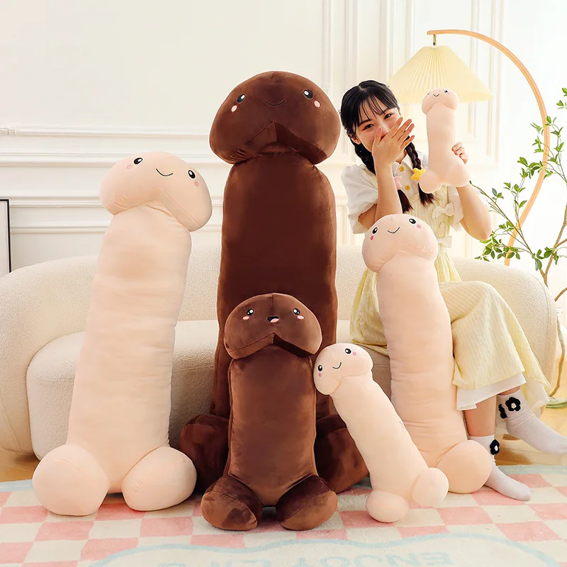 Big Size Trick Penis Simulation Plush Toy Boy Dick Plushie Penis Plush Hug Pillow Stuffed Sexy Interesting Gifts For