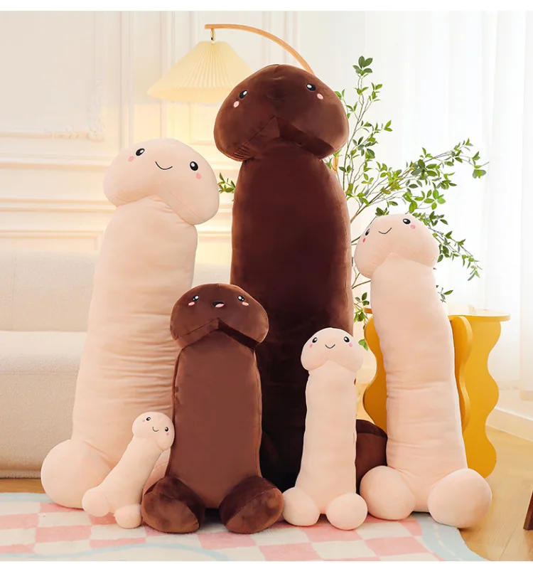 Big Size Trick Penis Simulation Plush Toy Boy Dick Plushie Penis Plush Hug Pillow Stuffed Sexy Interesting Gifts For