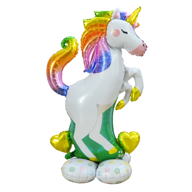 Big Standing Unicorn Foil Balloon