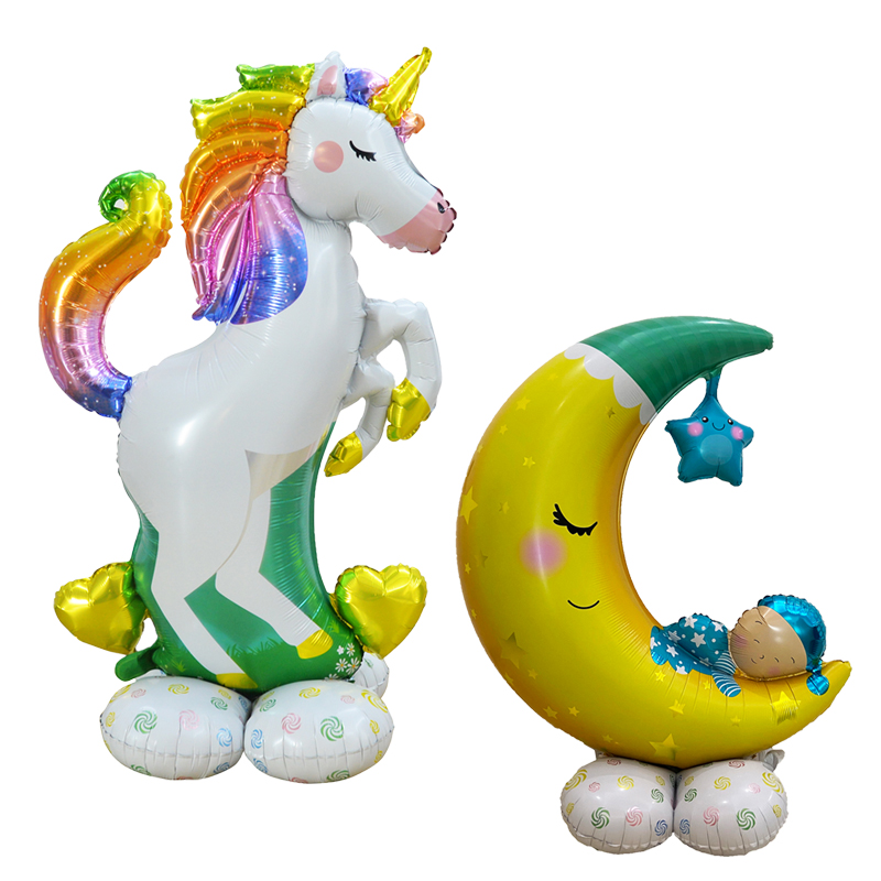 Big Standing Unicorn Foil Balloon