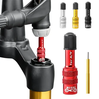 Bike Air Front Fork Valve Adapter Tool Extension AV Schrader Valve Converter Extender for MTB Downhill Bicycle Bike Air Front Fork Valve Adapter Tool Extension AV Schrader Valve Converter Extender for MTB Downhill Bicycle