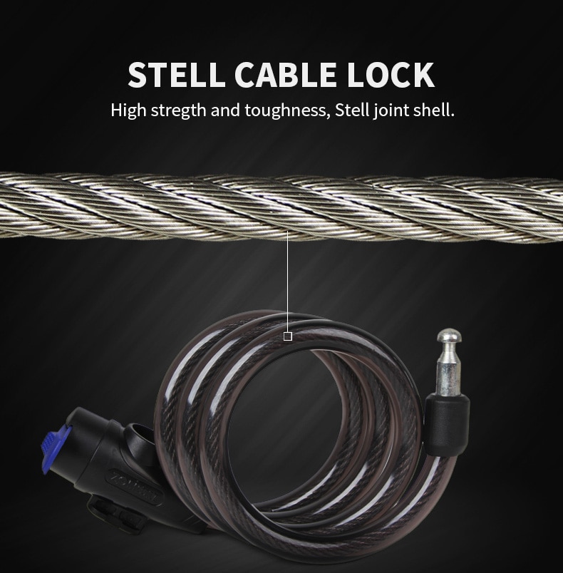 Bike Cable Lock 5-Digit Code Bike Cable Lock 5-Digit Code