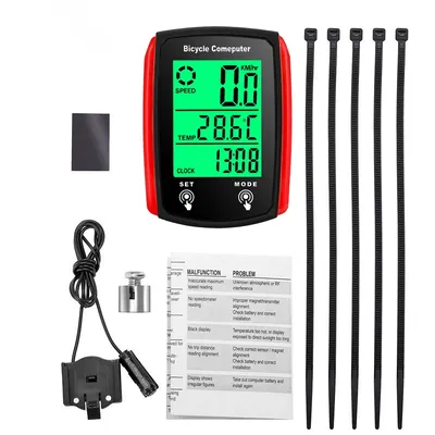 Bike Computer Bicycle Odometer LCD Screen Wired Cycling Speedometer Mountain Bike Speedo Meter Bike Accessories Bike Computer Bicycle Odometer LCD Screen Wired Cycling Speedometer Mountain Bike Speedo Meter Bike Accessories
