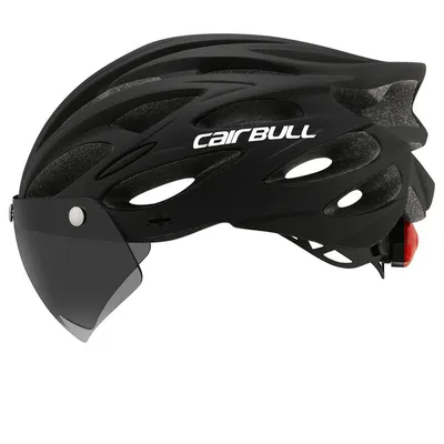 Bike Helmet with Visor and LED Light Bike Helmet with Visor and LED Light