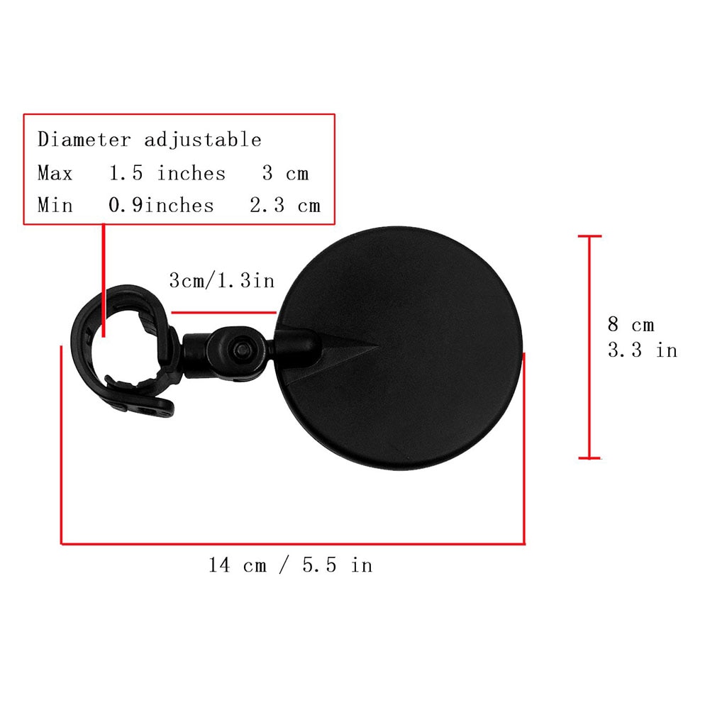 Bike Rearview Mirror Handlebar Glass Bike Rearview Mirror Handlebar Glass