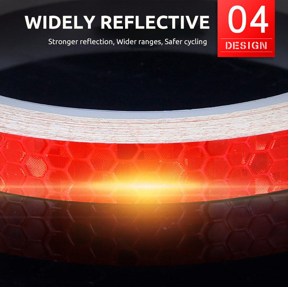 Bike Reflective Sticker Waterproof Strip Bike Reflective Sticker Waterproof Strip