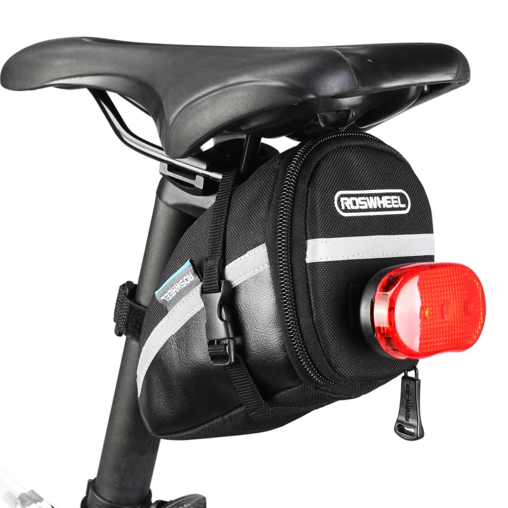 Bike Saddle Bag with Tail Light Holder Bike Saddle Bag with Tail Light Holder