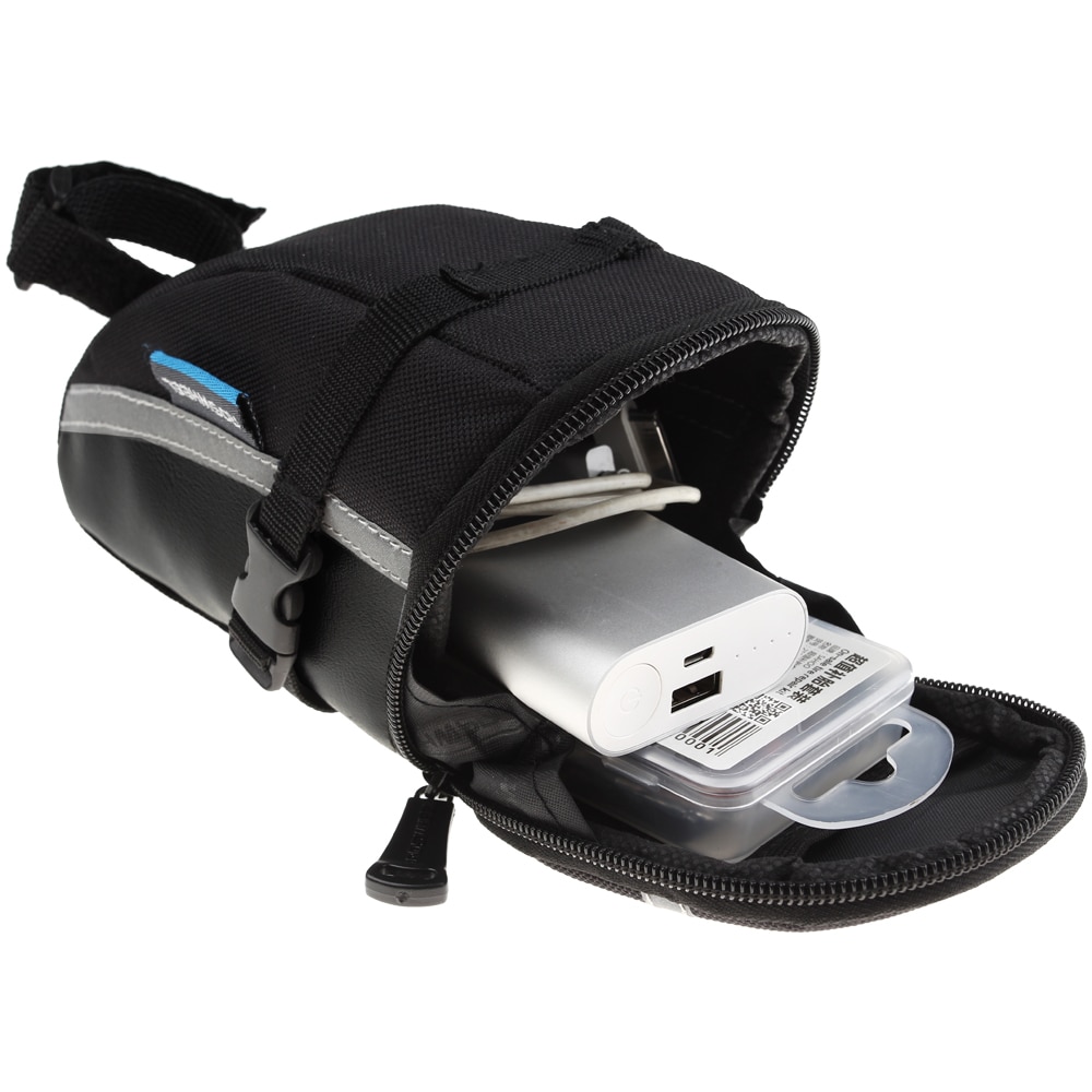 Bike Saddle Bag with Tail Light Holder Bike Saddle Bag with Tail Light Holder