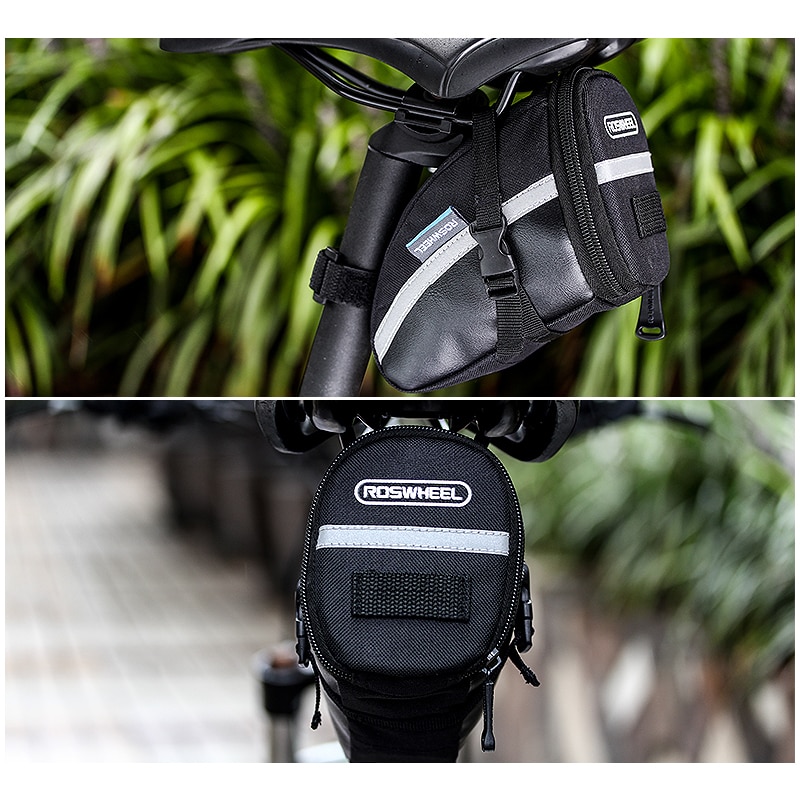 Bike Saddle Bag with Tail Light Holder Bike Saddle Bag with Tail Light Holder