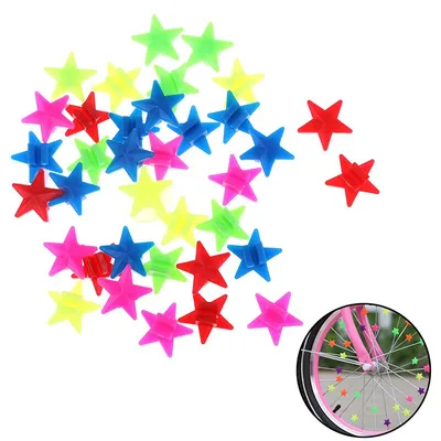 Bike Spokes Beads Star Wheel Decors (36 Pcs) Bike Spokes Beads Star Wheel Decors (36 Pcs)