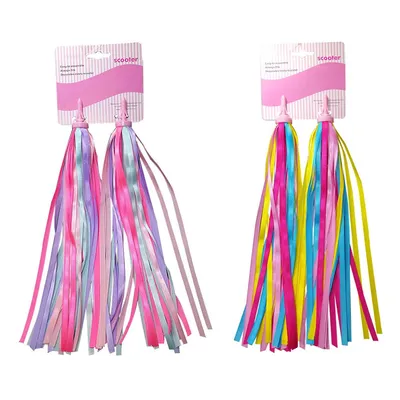 Bike Tassels Kid's Colorful Handlebar Streamers Bike Tassels Kid's Colorful Handlebar Streamers
