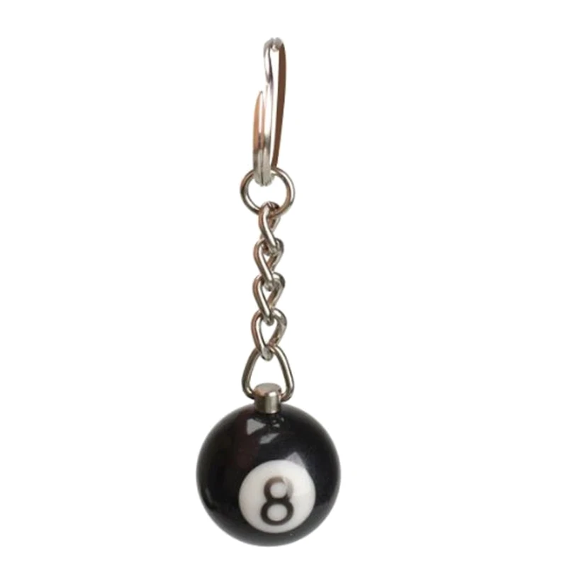Billiard Pool 8 Ball Keychain