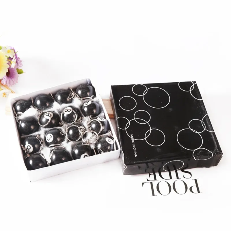 Billiard Pool 8 Ball Keychain