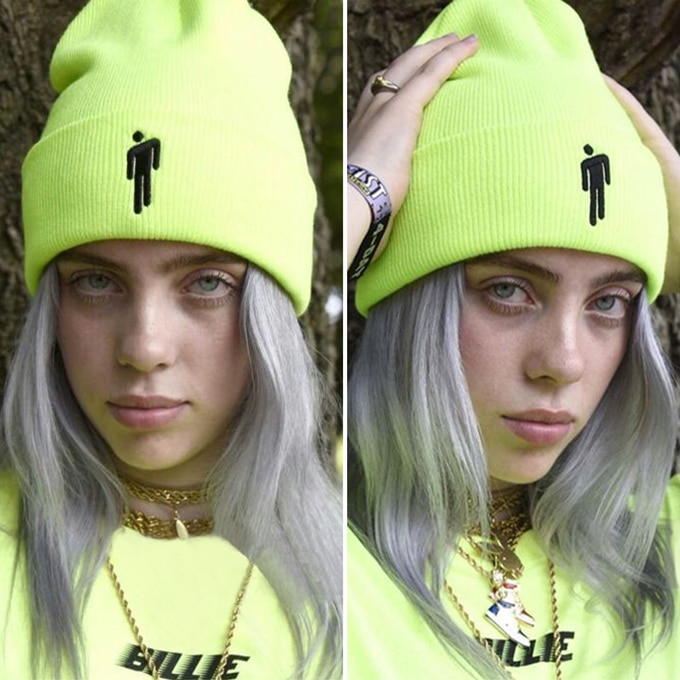 Billie Eilish Beanie Embroidery Hat Billie Eilish Beanie Embroidery Hat