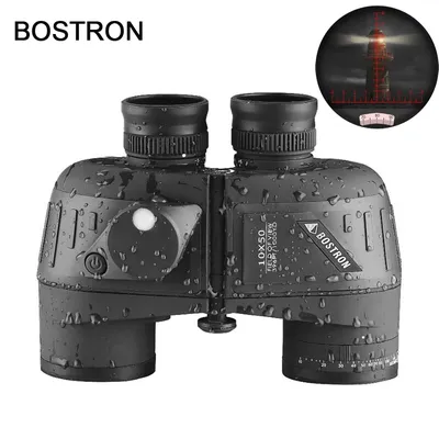 Binoculars 10×50 Marine Military Telescope Adults Waterproof With Rangefinder Compass BAK4 Prism HD Bird Watching For Binoculars 10×50 Marine Military Telescope Adults Waterproof With Rangefinder Compass BAK4 Prism HD Bird Watching For