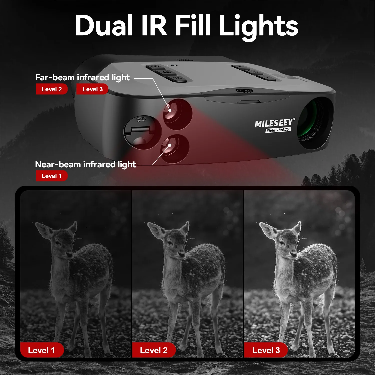 Binoculars Long Range Telescope Night Vision Camping Equipment Hunting Equipment can Photograph Video Playback