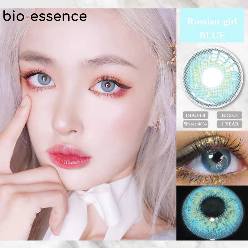 Bio Essence 1 Pair Colored Contact Lenses for Eyes Big Eye Fashion Lenses