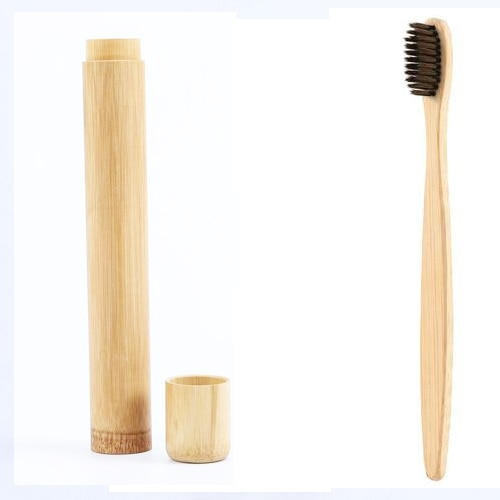 Biodegradable Toothbrush with Container Biodegradable Toothbrush with Container