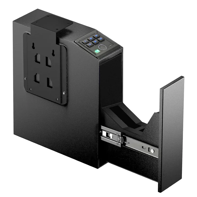 Biometric Handgun Gun Safe For Nightstand Slider Fingerprint Hand gun Safe Bedside Pistol Safe For Desk Car Truck with Biometric Handgun Gun Safe For Nightstand Slider Fingerprint Hand gun Safe Bedside Pistol Safe For Desk Car Truck with