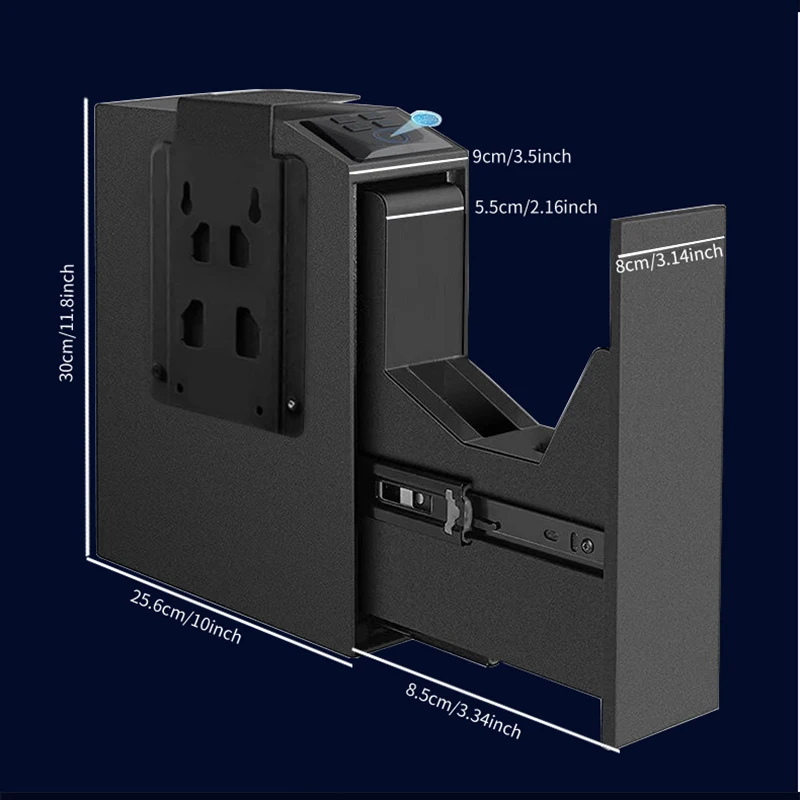 Biometric Handgun Gun Safe For Nightstand Slider Fingerprint Hand gun Safe Bedside Pistol Safe For Desk Car Truck with Biometric Handgun Gun Safe For Nightstand Slider Fingerprint Hand gun Safe Bedside Pistol Safe For Desk Car Truck with