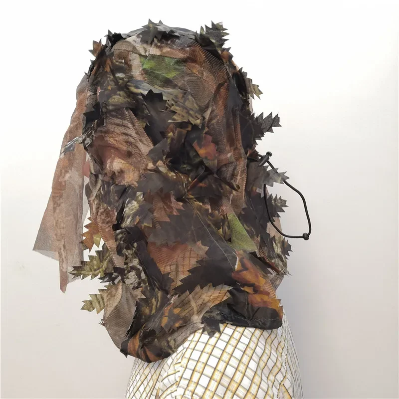 Bionics Camouflage Full Face Mask Cover Fishing Mosquito Cap Cycling 3D Leaves Hunting Hat Scarf Hunter Equipment Bionics Camouflage Full Face Mask Cover Fishing Mosquito Cap Cycling 3D Leaves Hunting Hat Scarf Hunter Equipment