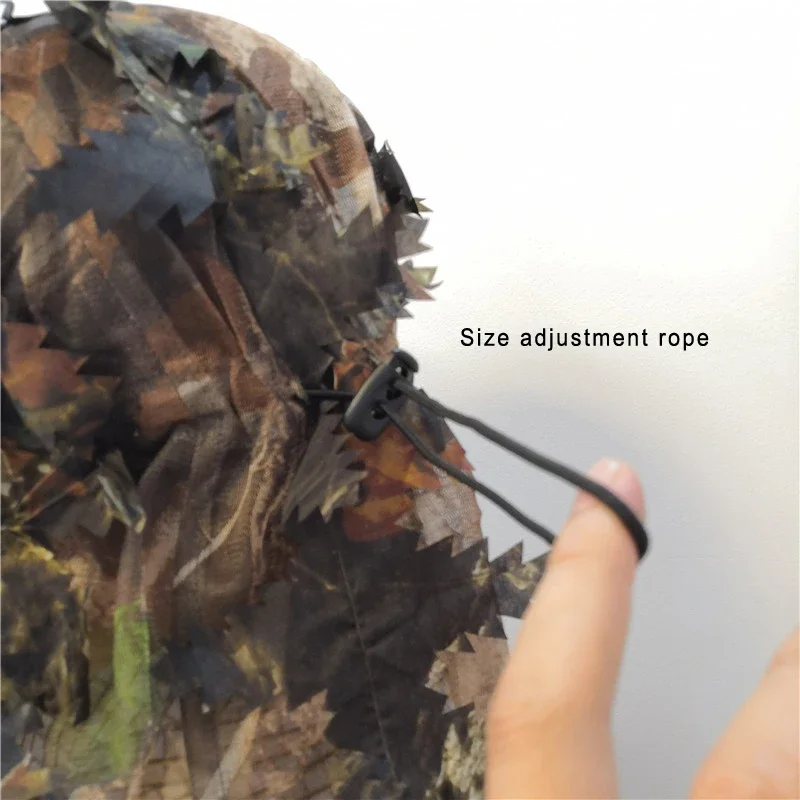 Bionics Camouflage Full Face Mask Cover Fishing Mosquito Cap Cycling 3D Leaves Hunting Hat Scarf Hunter Equipment Bionics Camouflage Full Face Mask Cover Fishing Mosquito Cap Cycling 3D Leaves Hunting Hat Scarf Hunter Equipment