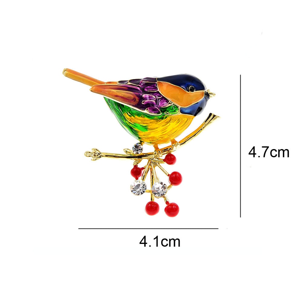 Bird Brooch Cute Animal Design Pin