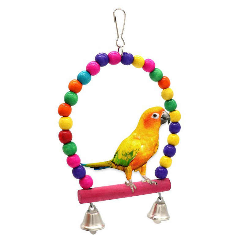 Bird Cage Swing with Hanging Bells