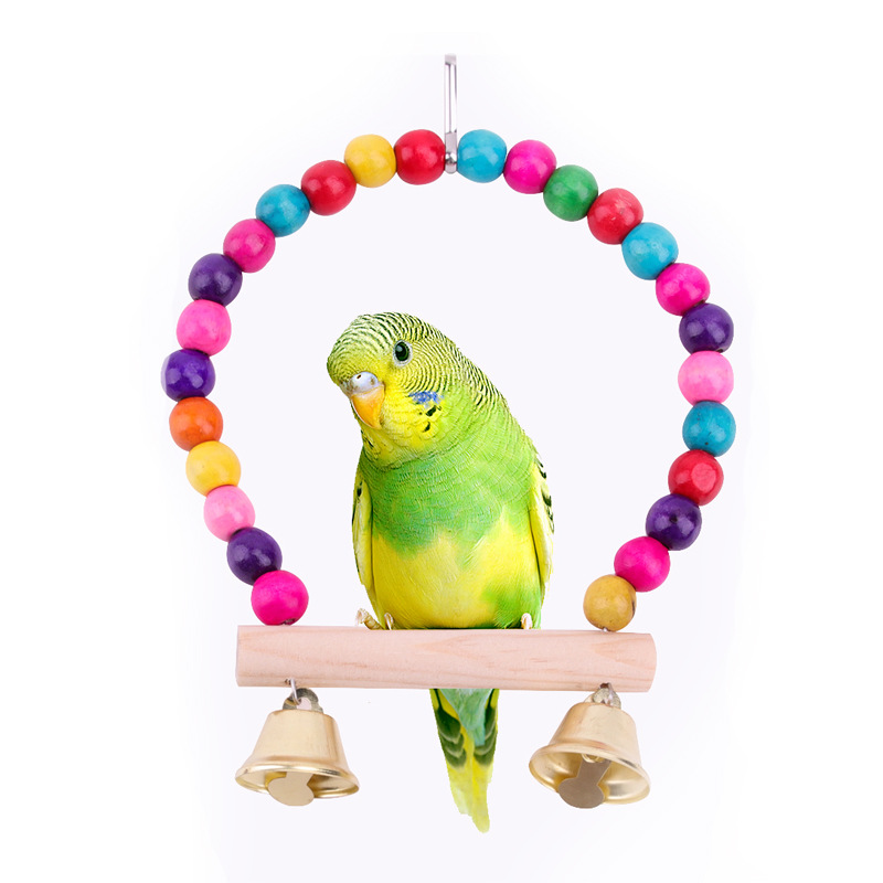 Bird Cage Swing with Hanging Bells