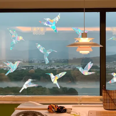 Bird Design Suncatcher Window Stickers Bird Design Suncatcher Window Stickers
