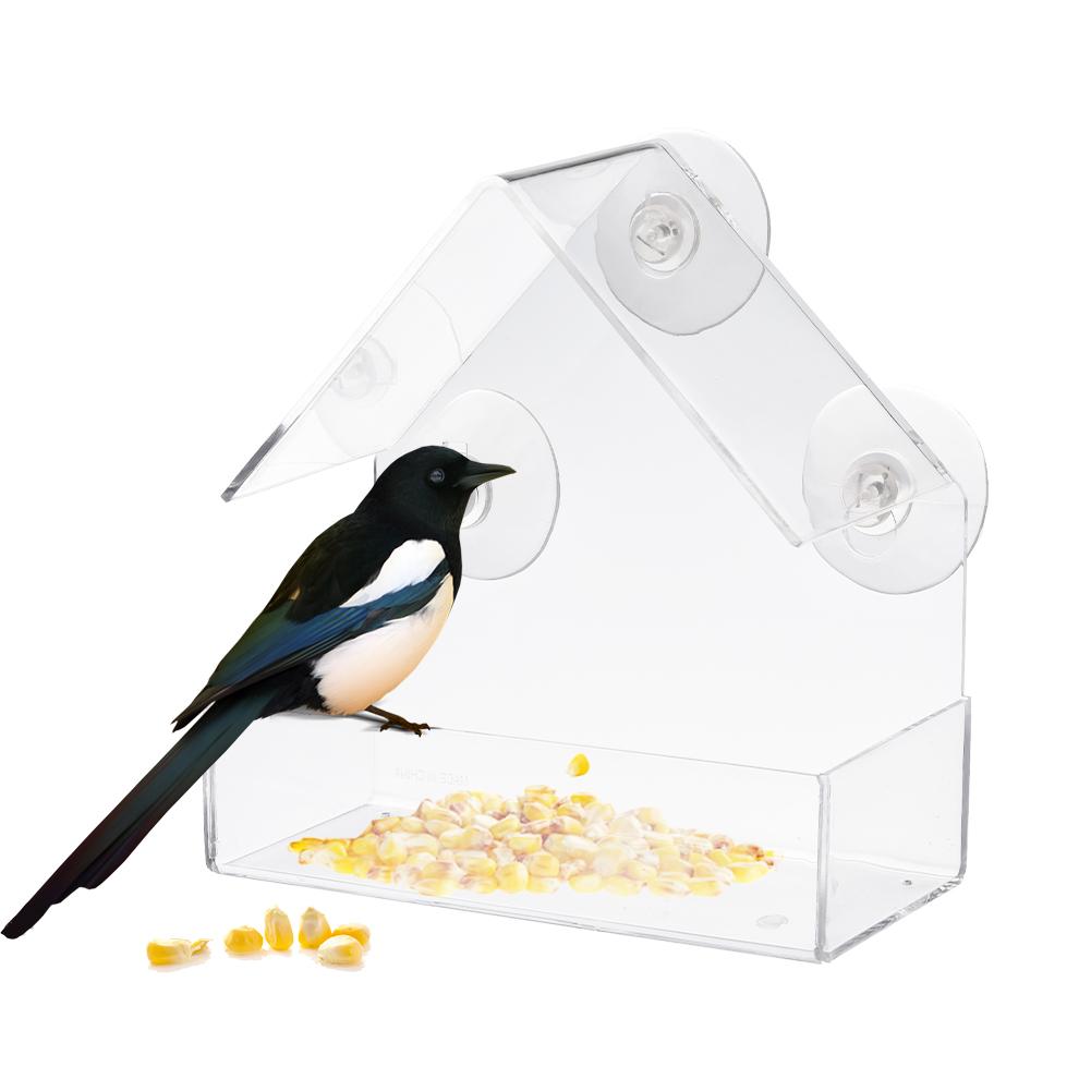 Bird Feeder Transparent Glass Sucker Bird Feeder Transparent Glass Sucker