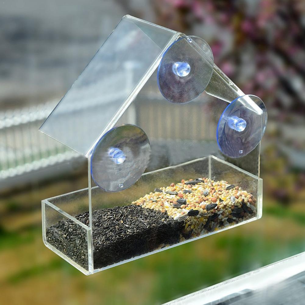 Bird Feeder Transparent Glass Sucker Bird Feeder Transparent Glass Sucker