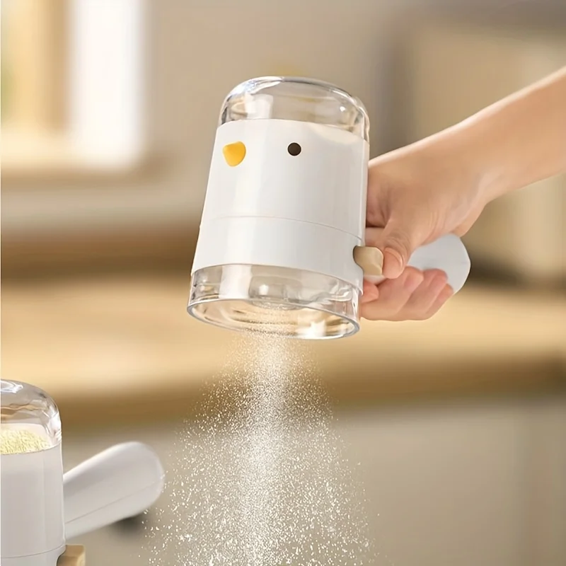 Bird-shaped Salt Bottle Cartoon Press-Type Salt Dispenser Quantitative Seasoning Bottle Dustproof Control Quantity Bird-shaped Salt Bottle Cartoon Press-Type Salt Dispenser Quantitative Seasoning Bottle Dustproof Control Quantity