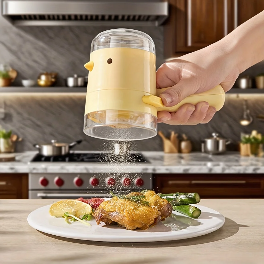 Bird-shaped Salt Bottle Cartoon Press-Type Salt Dispenser Quantitative Seasoning Bottle Dustproof Control Quantity Bird-shaped Salt Bottle Cartoon Press-Type Salt Dispenser Quantitative Seasoning Bottle Dustproof Control Quantity