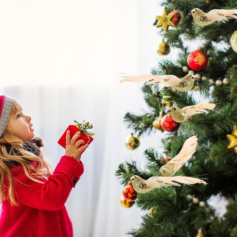 Bird Tree Decoration Christmas Ornament (6 pcs)