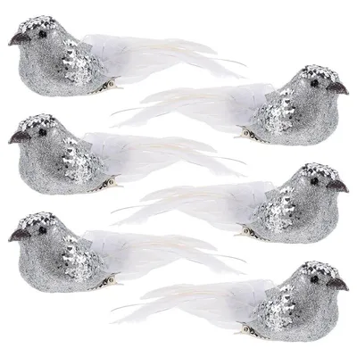 Bird Tree Decoration Christmas Ornament (6 pcs)